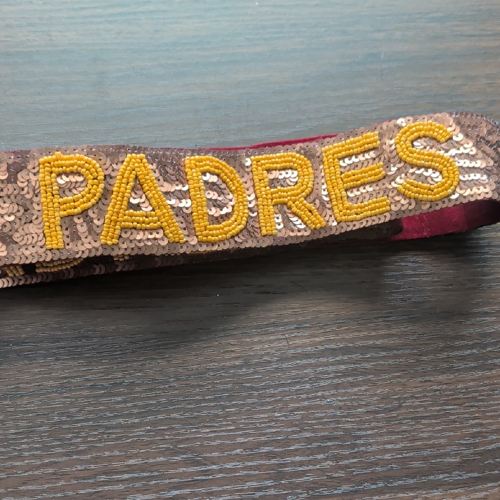Sequin Embellished PADRES Headband